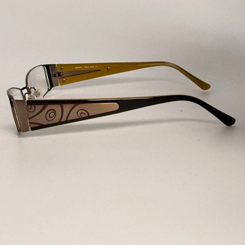 Konishi Lite Collection KL-331 C3 Eyeglasses Frames Bronze Gold 52-17-135 22829‎